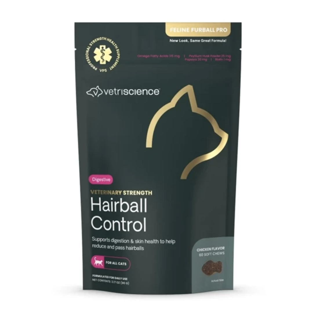 VetriScience -貓用去毛球小食 (60粒裝)