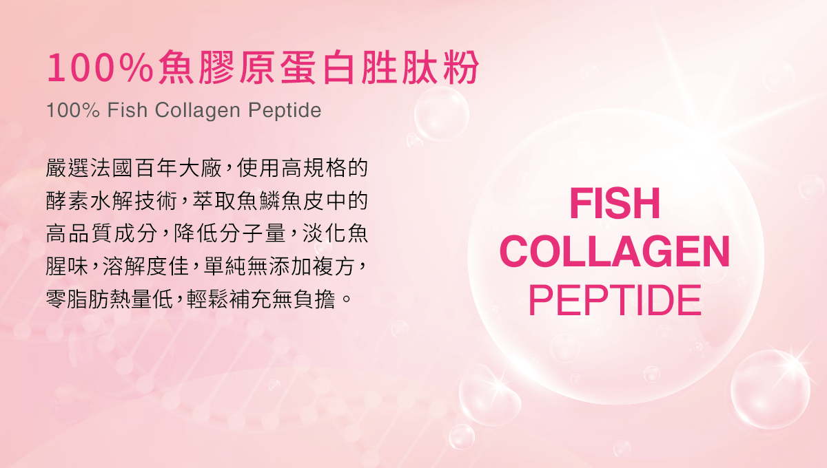 TaiwanYes,台海生技,台肥集團,膠原蛋白,膠原胜肽,魚鱗,耐熱,海洋深層水,fish,Collagen Peptides,嚴選法國百年大廠，100%魚膠原蛋白胜肽粉