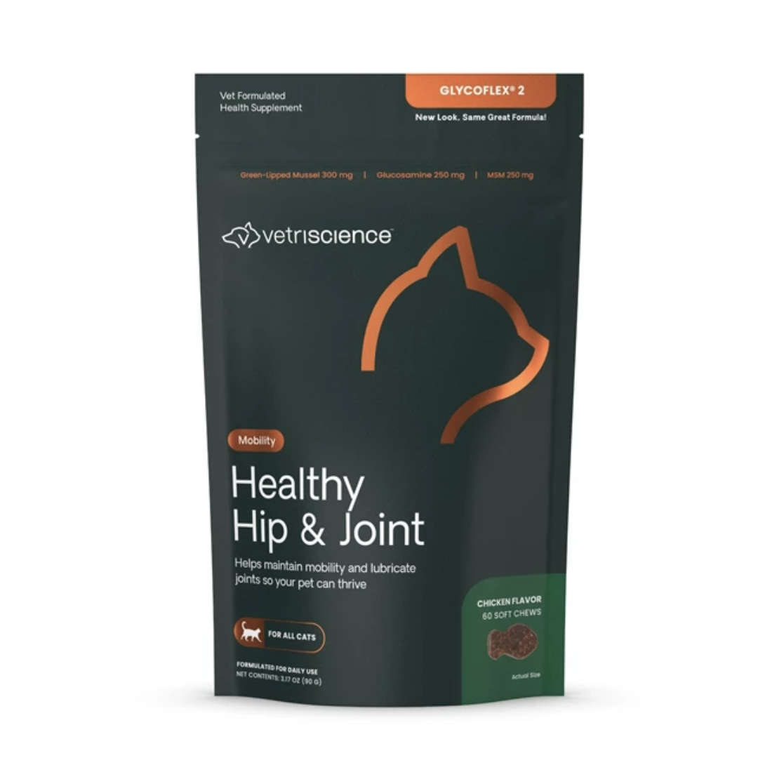 VetriScience - GlycoFlex 2 貓用健康關節咀嚼片 (60粒裝)