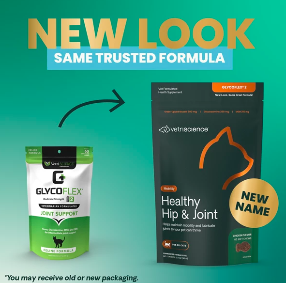 VetriScience - GlycoFlex 2 貓用健康關節咀嚼片 (60粒裝)