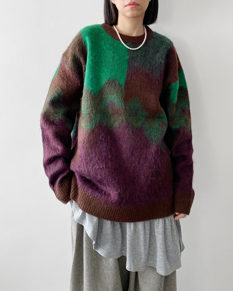 MFT-2843 復古撞色毛衣