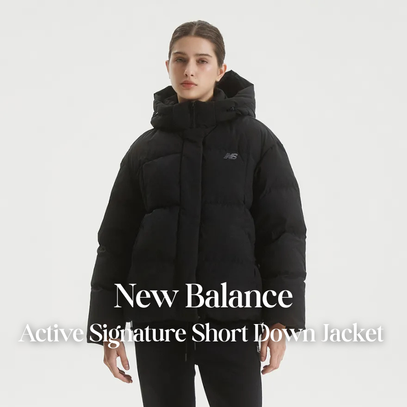 【代購】NEW BALANCE WOMEN NBNPF4W062 Active Signature Short Down 女款短版保暖羽絨外套 – 輕盈蓬鬆暖感