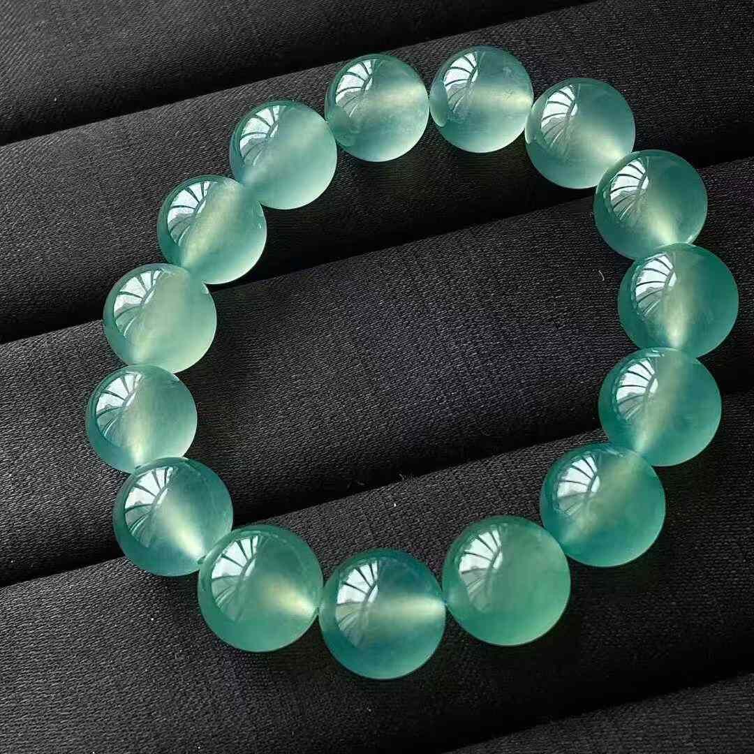 11225546 翡翠高冰天空藍手串 (12.5mm直徑)
