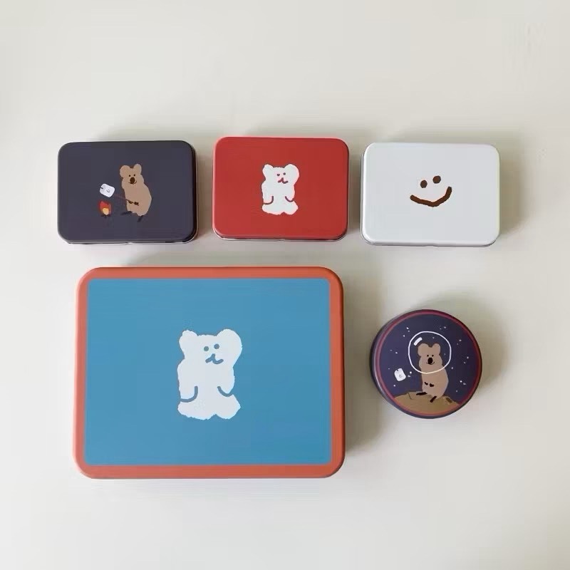 韓國 DINOTAENG 鐵盒 收納盒