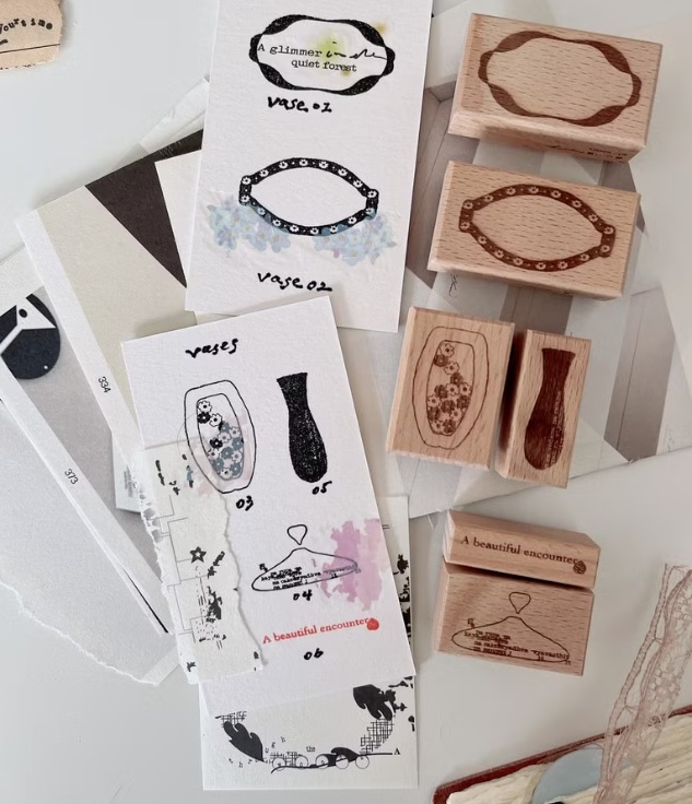 哈秋HA7UU．Vases系列 櫸木印章 共六款
