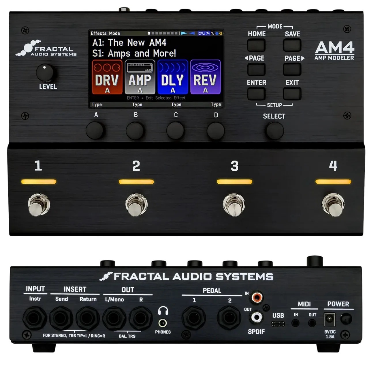 Fractal Audio Fractal Audio AM4 Virtual Pedalboard 音箱模擬綜合效果器 — 三峽效果器｜YA! 玩音樂