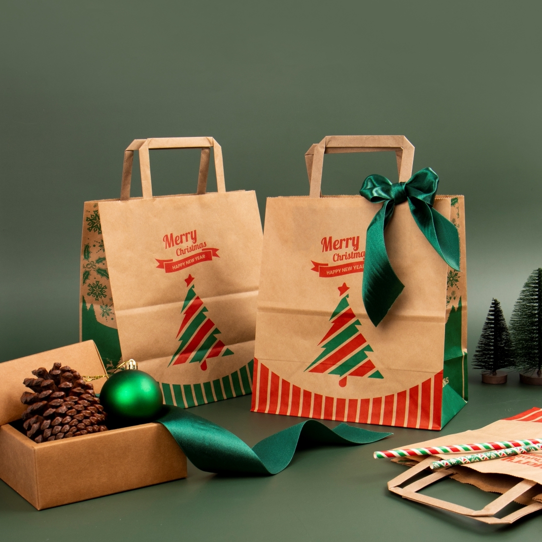 扁繩提袋-耶誕  6號