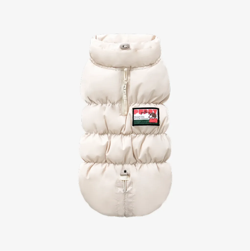 Puppy Gallery🇰🇷 澎澎棉雲朵背心２.０ 象牙白 狗狗冬衣 狗狗衣服 狗狗外套 寵物冬衣 寵物外套
