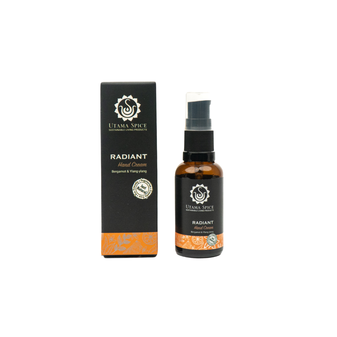 光采護手霜 Radiant Hand Cream 30ml｜植物油保濕・柑橘生薑香氛｜Utama Spice