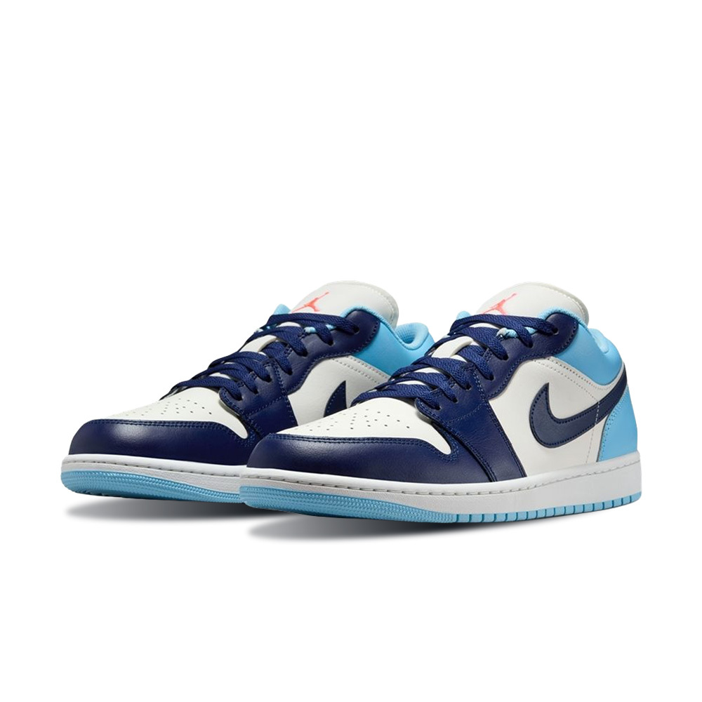 Nike Air Jordan 1 Low Sail Blue Chill 黑藍白 553558-149