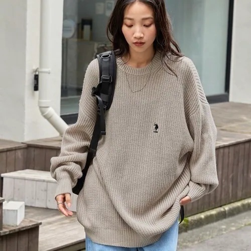 <限時預購> U.S. POLO ASSN. 日本限定 毛衣 針織 刺繡 Logo 落肩 長袖 四色