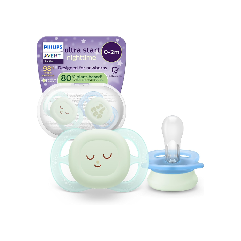 Philips Avent Ultra Start Nighttime 夜光初生安撫奶嘴 0-2m (2件裝)