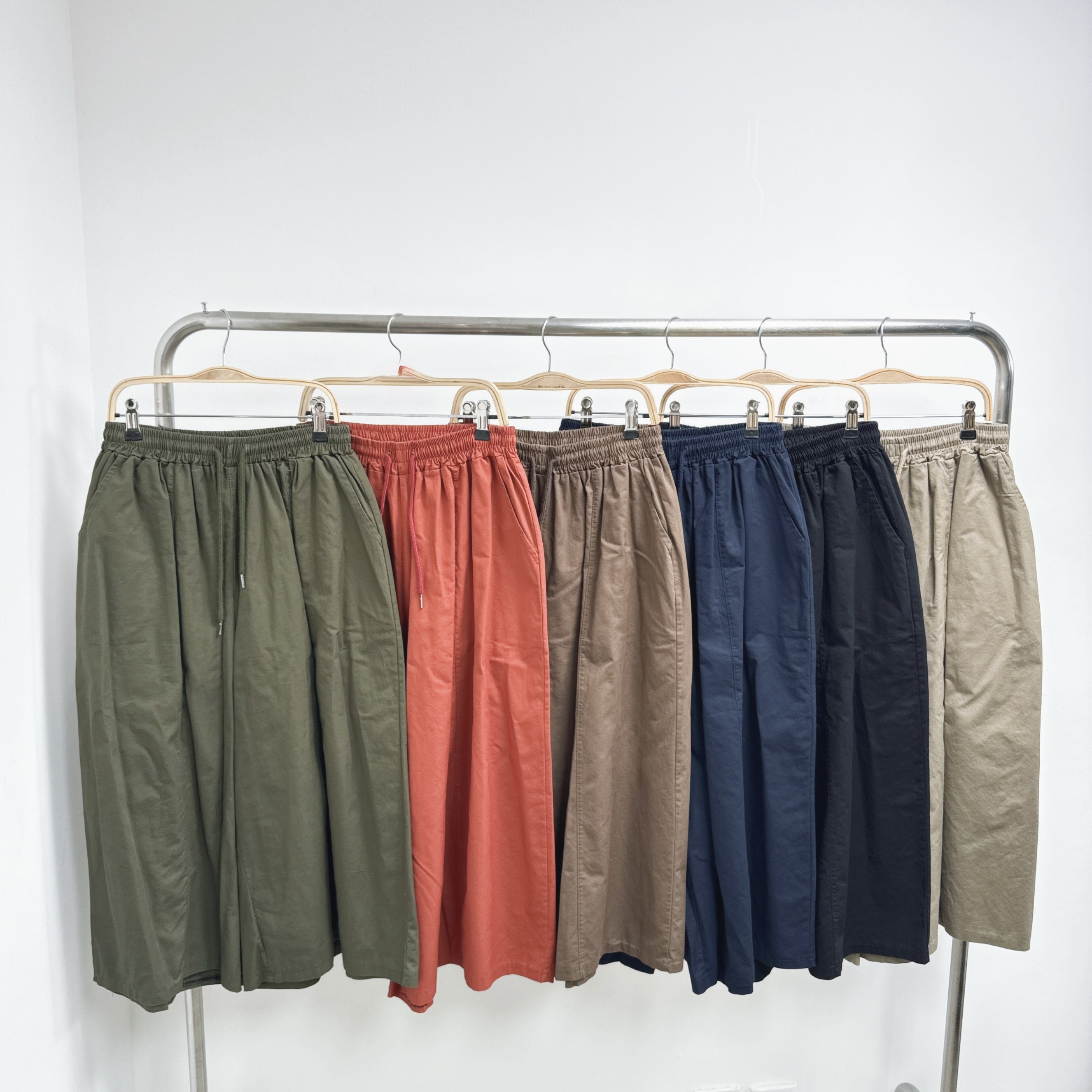 斜布闊腳綁繩8分褲 (S20-S25)