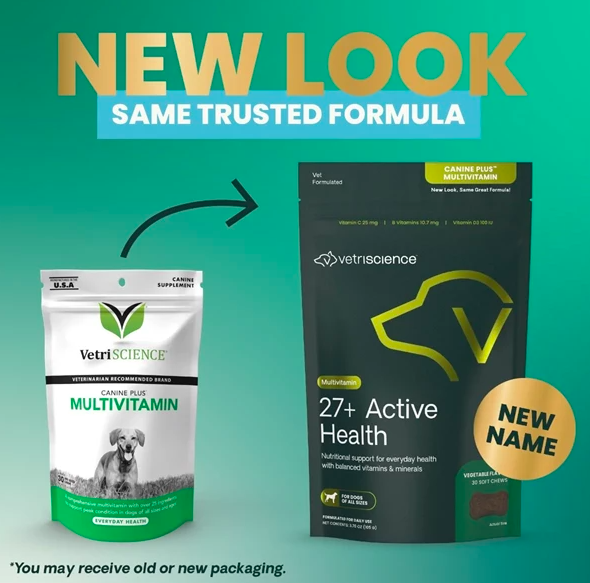 VetriScience -27+ 犬用健康活力咀嚼片(30粒裝)