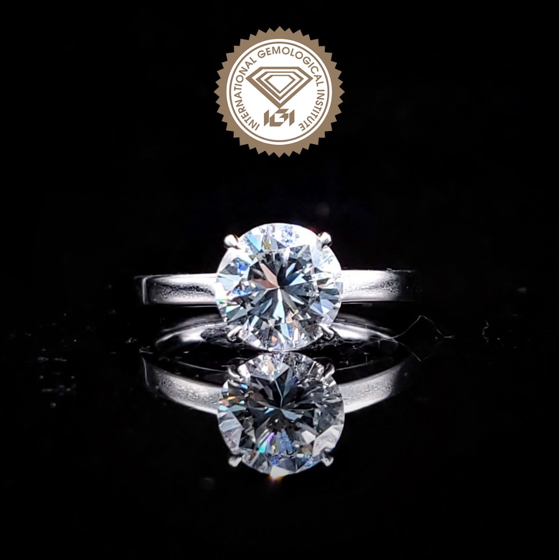 18K White Gold 2.01ct Diamond Ring