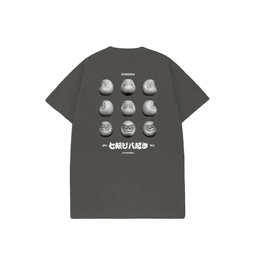 XCTRL 多面立體達摩短T-深灰