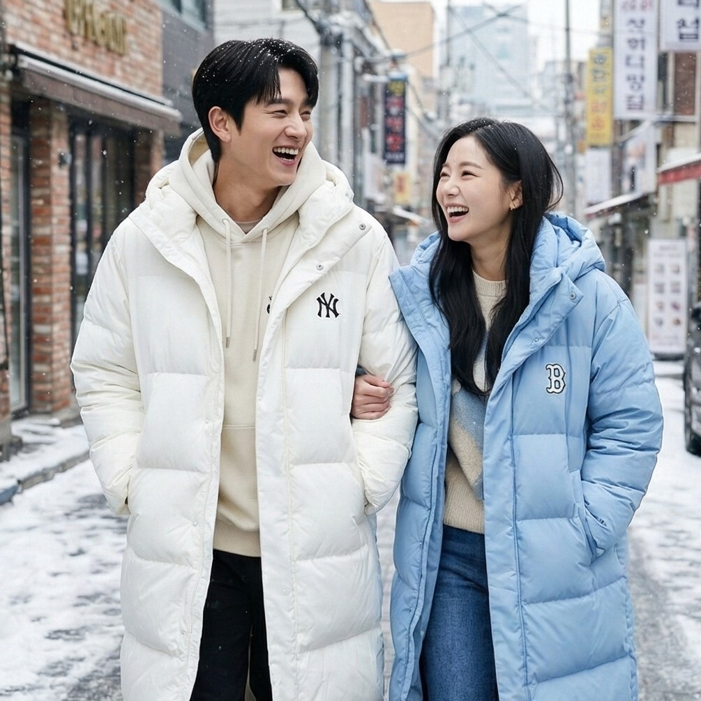 MLB 50%白鴨絨長款羽絨外套