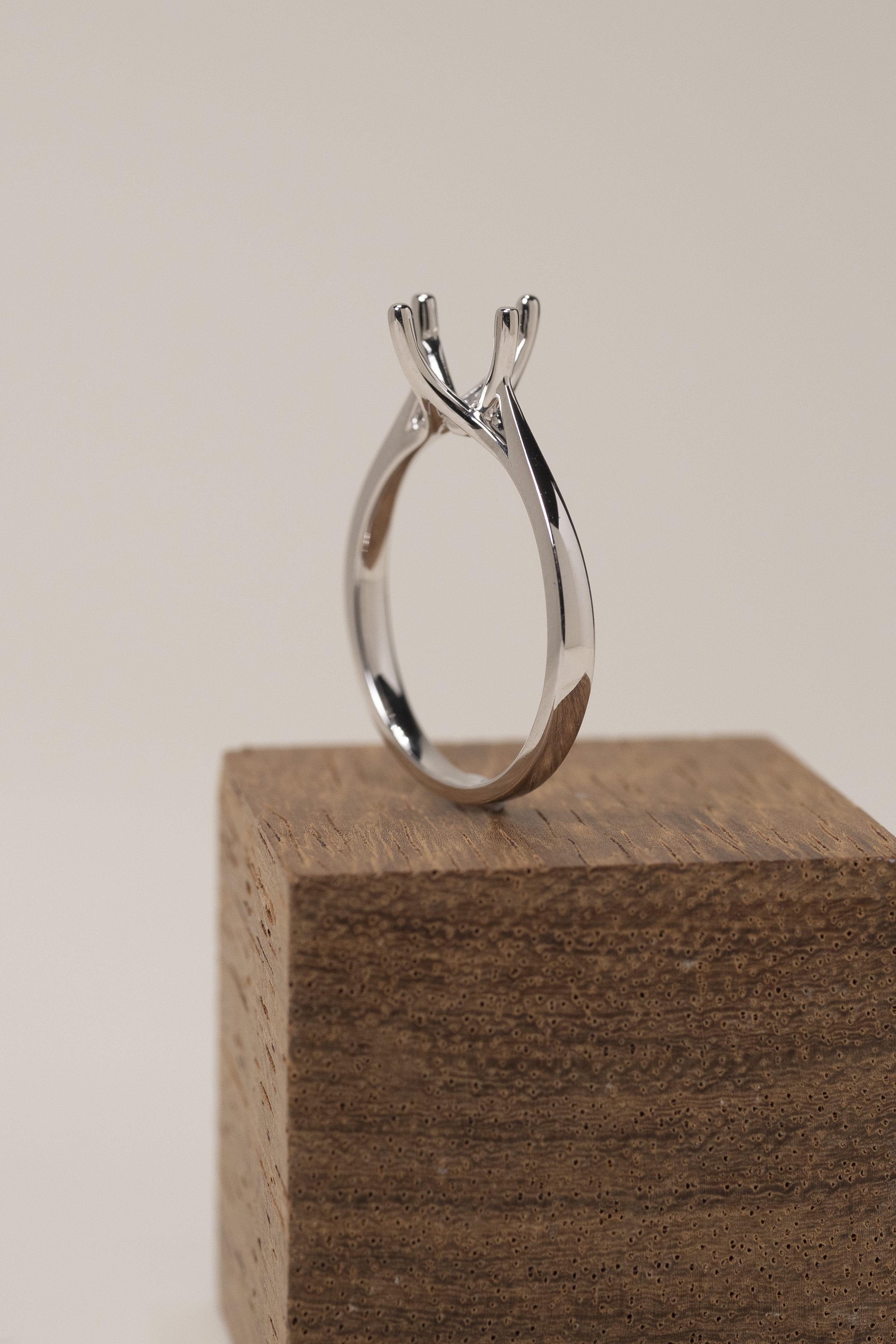 18K 1.00ct Diamond Ring Setting