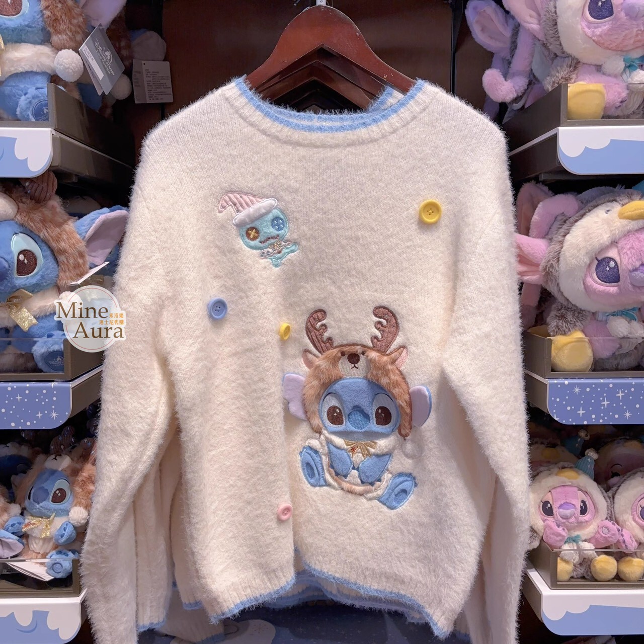 2025 冬日 史迪奇和朋友們系列 史迪奇 Stitch 長袖 毛衣 上衣 星際寶貝 Lilo & Stitch -上海迪士尼樂園