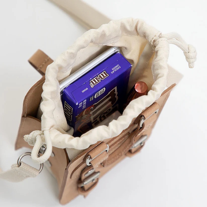 【直播】LL112875 Doughnut Macaroon Tiny Bucket Organic Cotton 系列斜背包