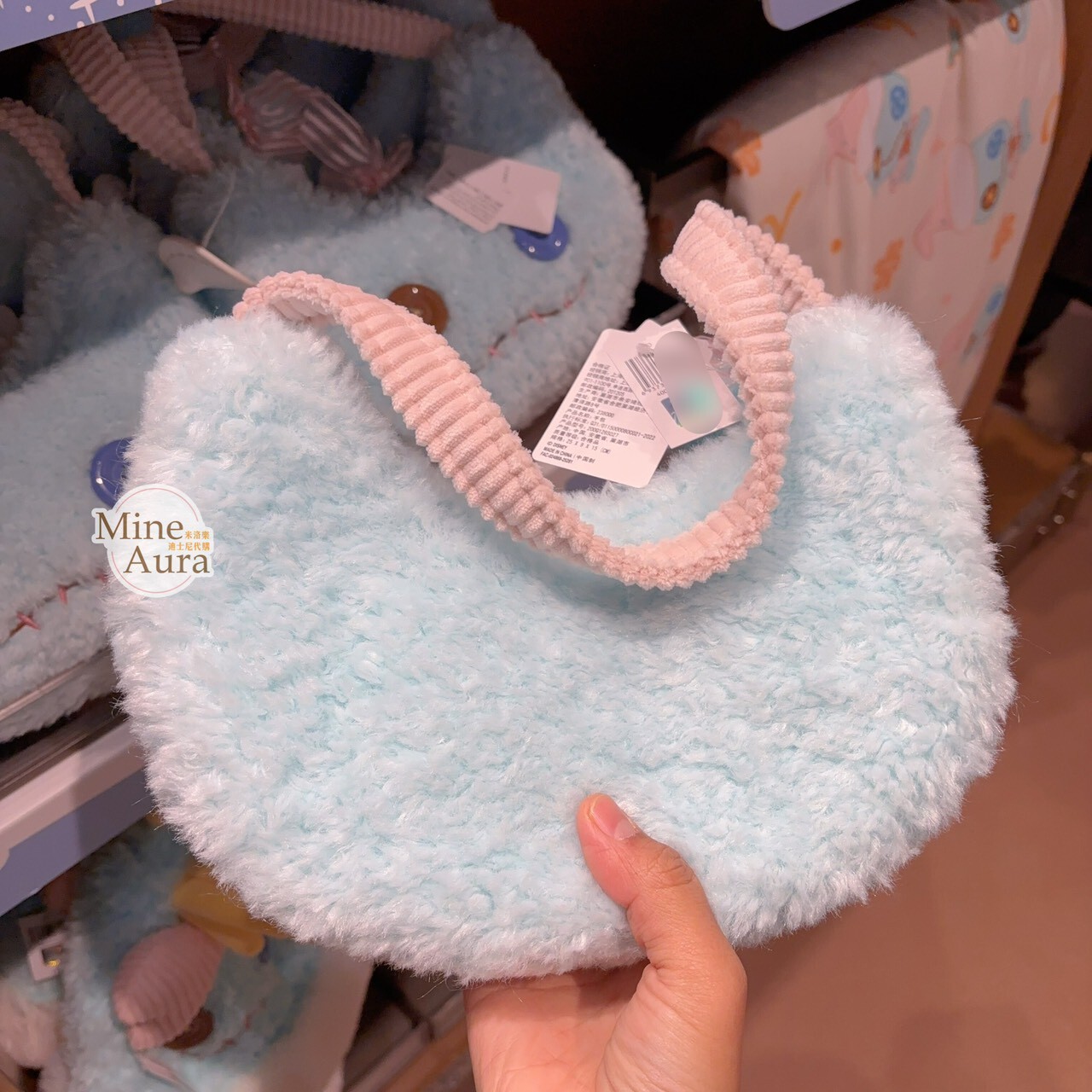 2025 冬日 史迪奇和朋友們系列 醜丫頭 Scrump 大臉 圖案 手提包 星際寶貝 Lilo & Stitch -上海迪士尼樂園