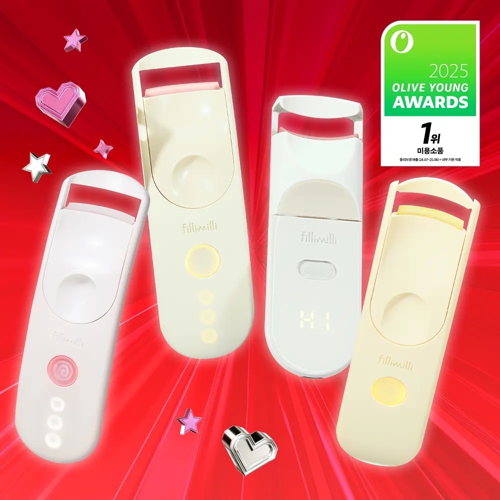 《Olive Young連線》Fillimilli heating eyelash curler usb type