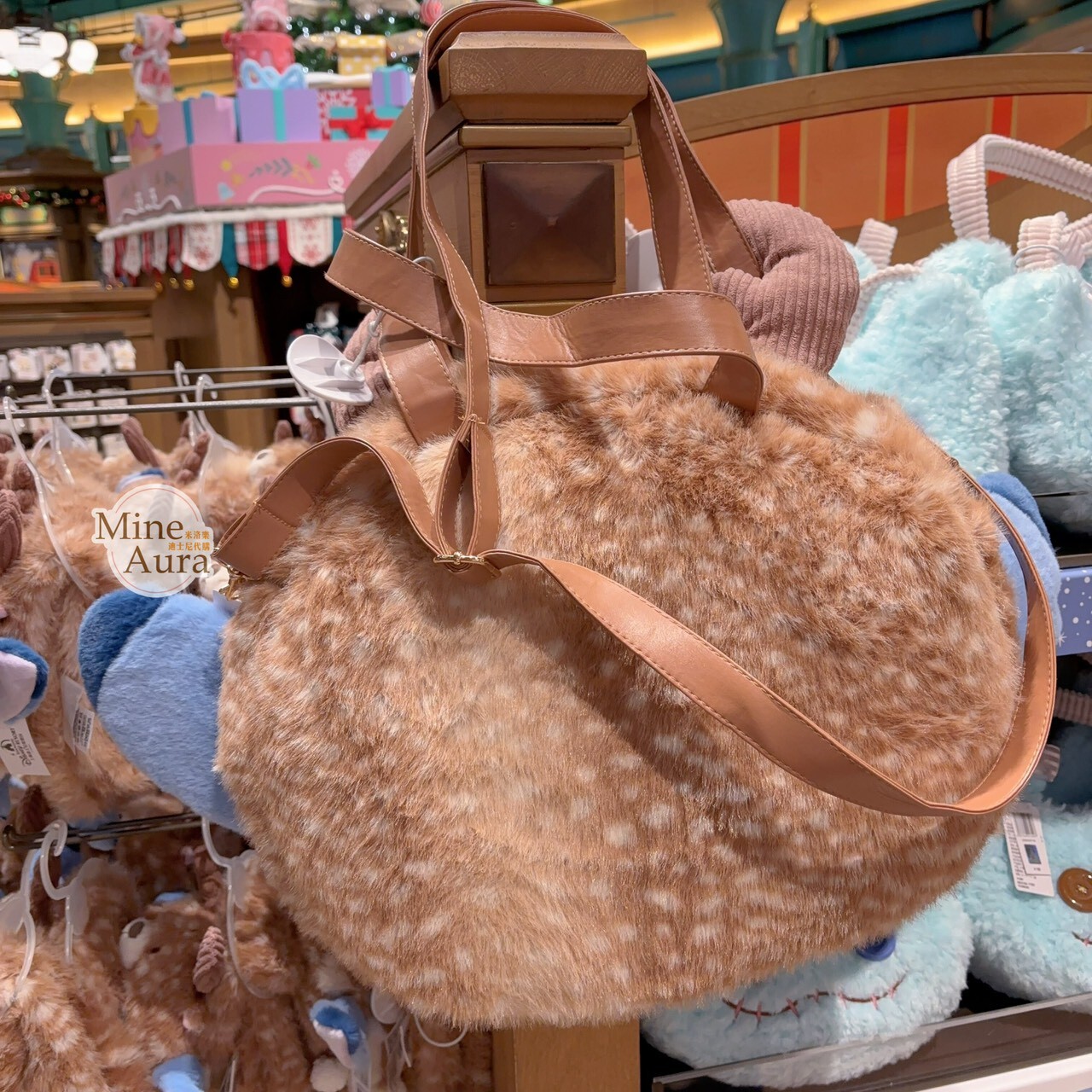 2025 冬日 史迪奇和朋友們系列 史迪奇 Stitch 絨毛大頭 造型 手提包 星際寶貝 Lilo & Stitch -上海迪士尼樂園