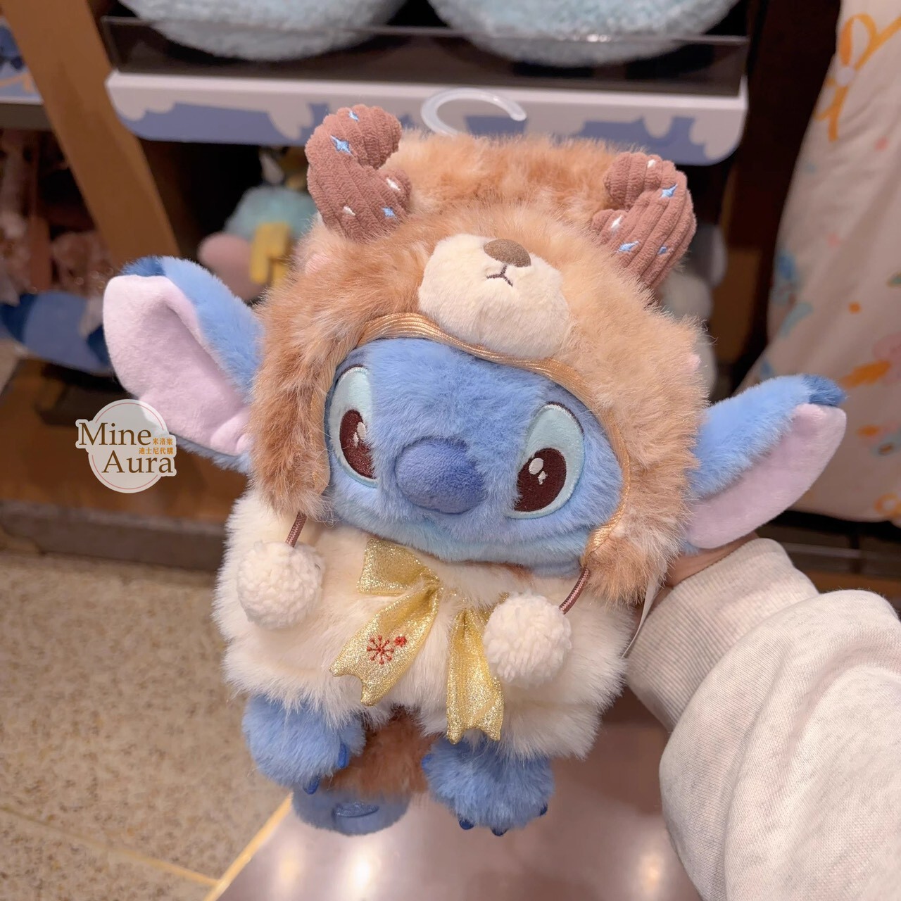 2025 冬日 史迪奇和朋友們系列 史迪奇 Stitch 造型 圍巾 -星際寶貝 Lilo & Stitch -上海迪士尼樂園