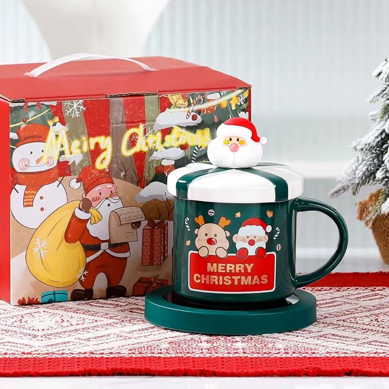 Christmas Gift Set Mug with Lid & Spoon