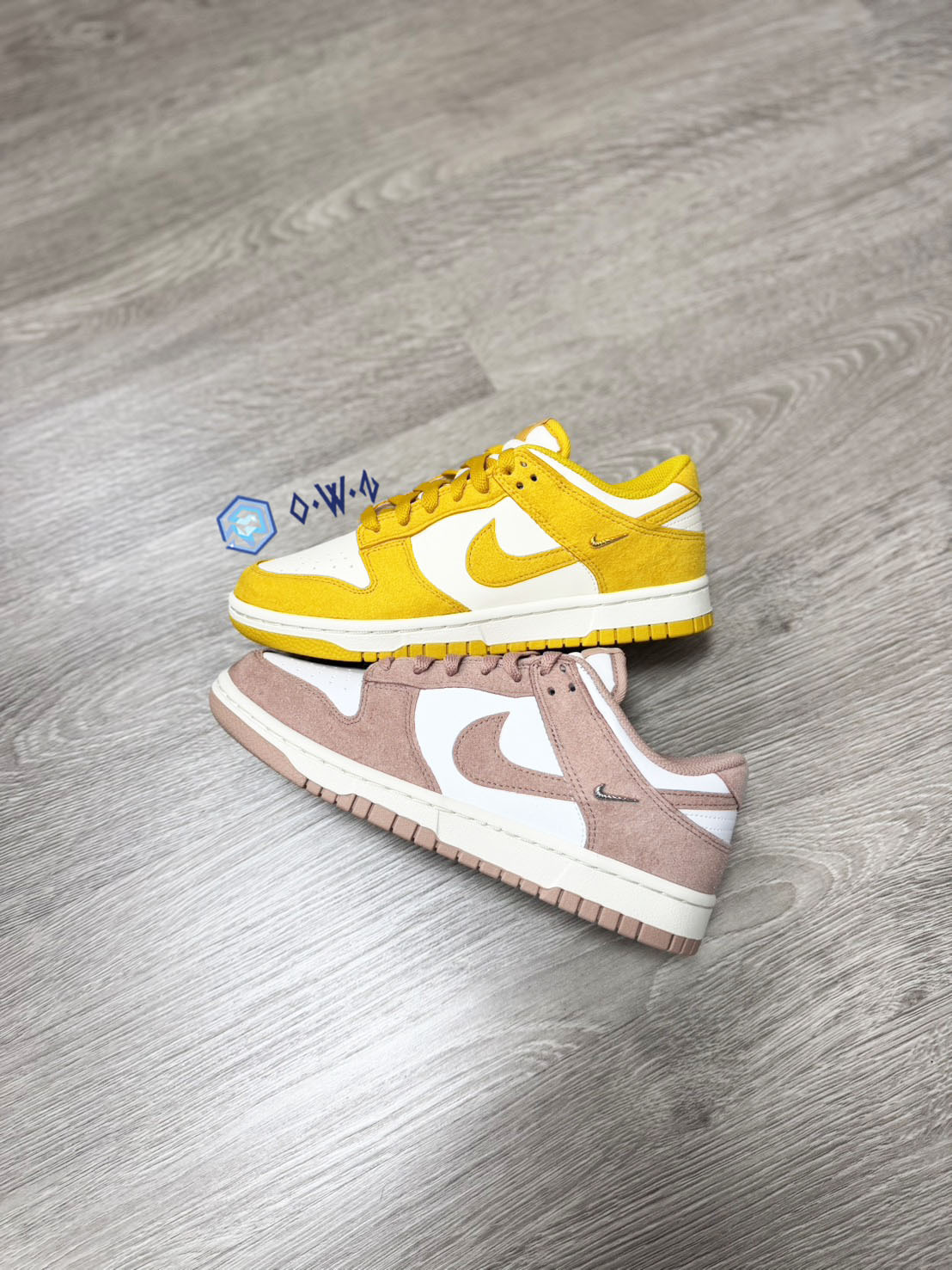 【OWN】NIKE DUNK LOW 低筒 球鞋 皮革 麂皮 銀勾 金勾 特殊款 女版 乾燥玫瑰 芥末黃