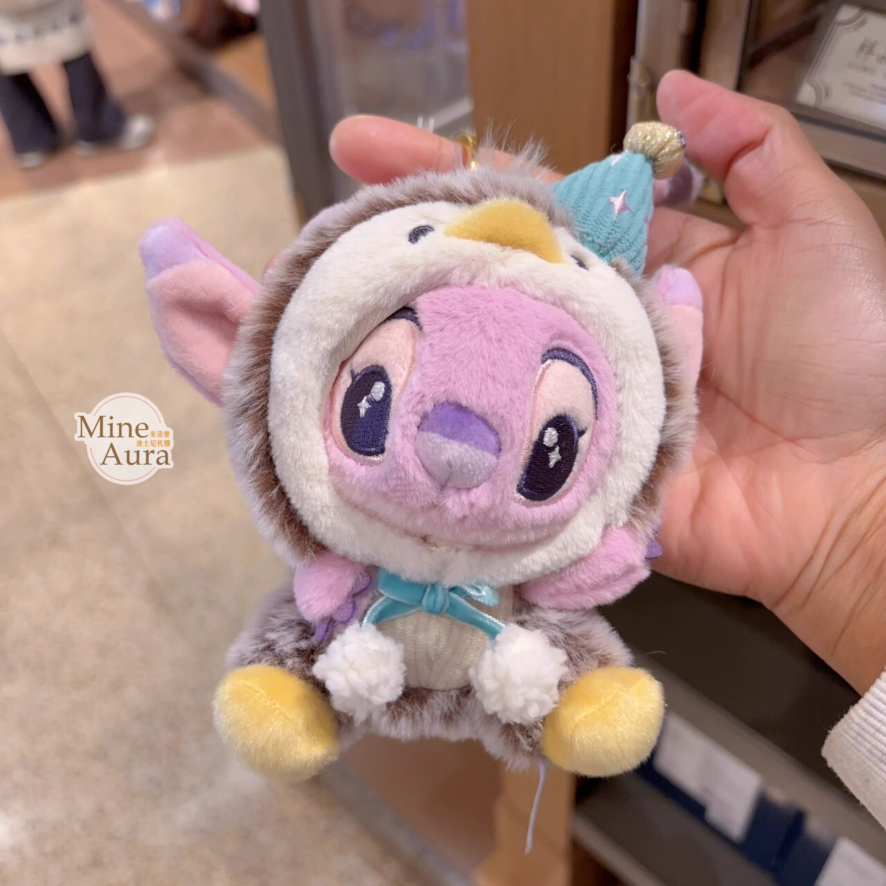 2025 冬日 史迪奇和朋友們系列 安琪拉 Angel 絨毛 鑰匙圈 吊飾 星際寶貝 Lilo & Stitch -上海迪士尼樂園