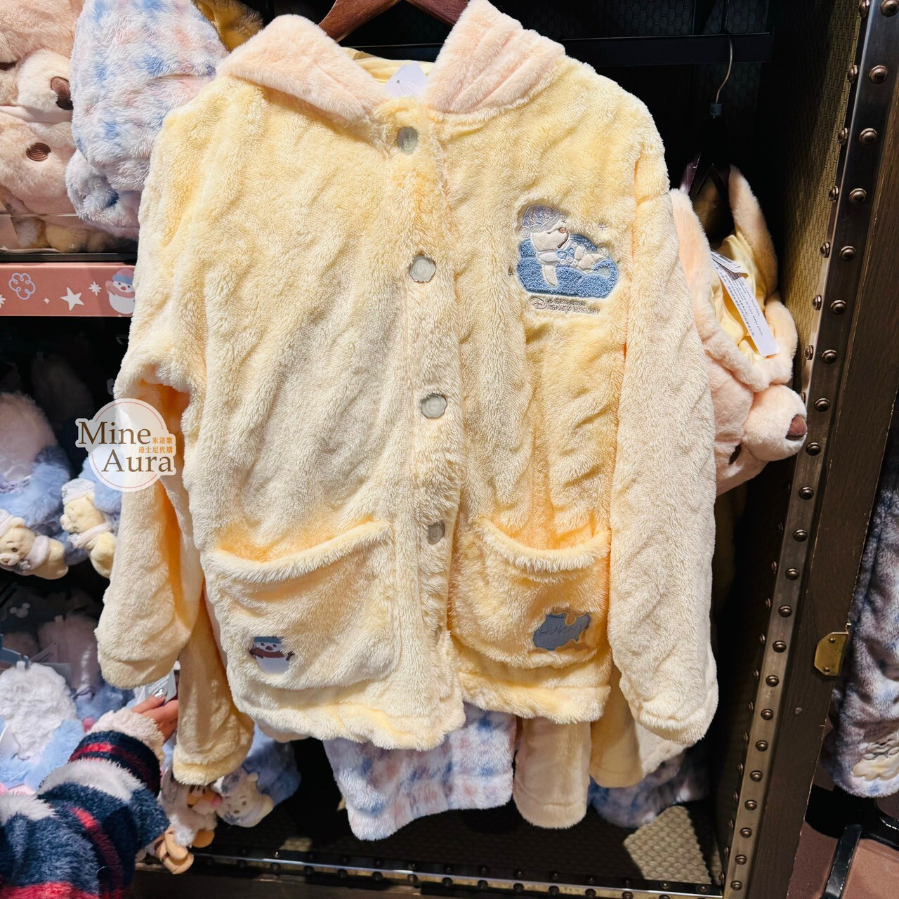 2025 小熊維尼和朋友們 居家系列 小熊維尼 Winnie the Pooh 造型 連帽 上衣 + 長褲 兒童 成人 家居服 睡衣 套裝 親子裝 -上海迪士尼樂園