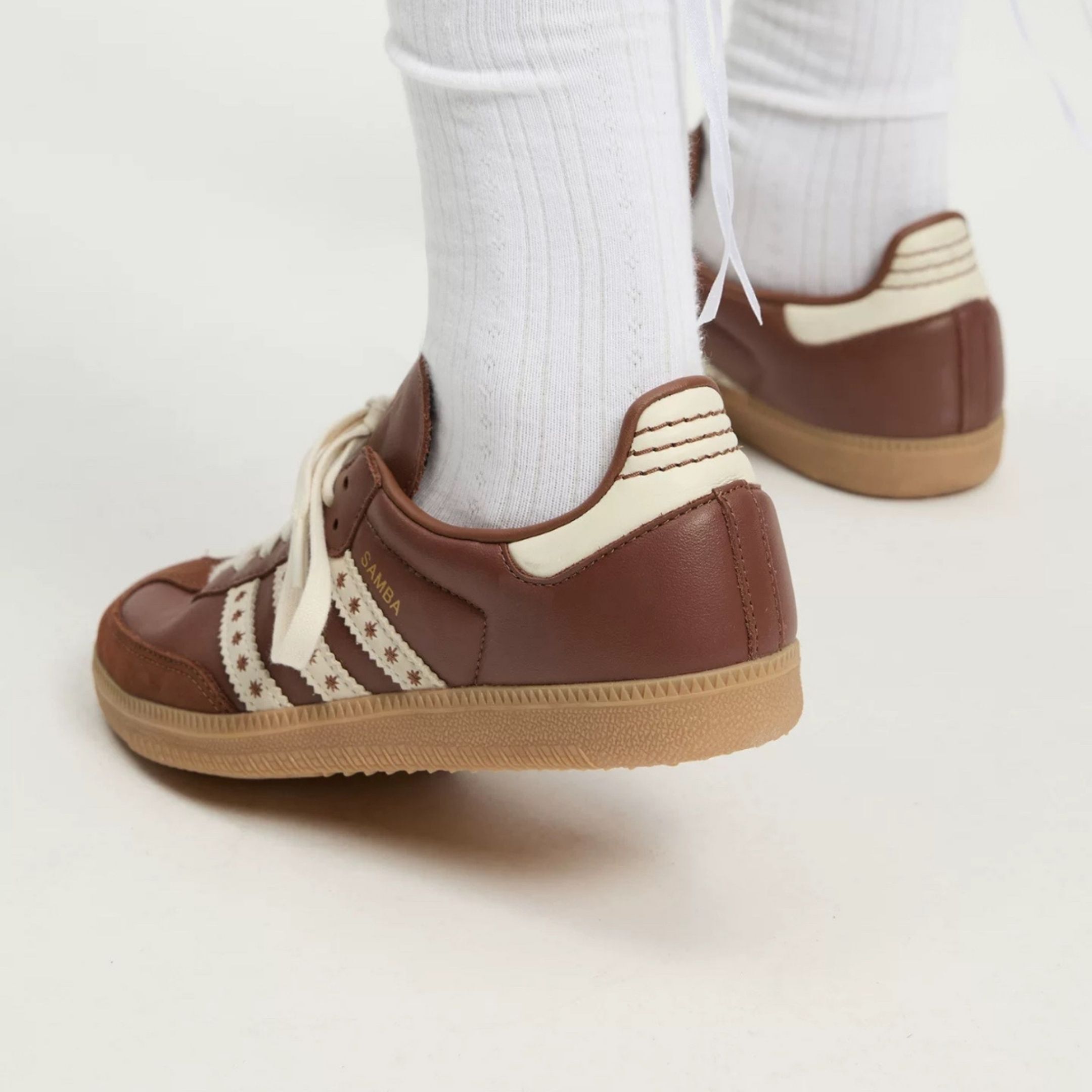 NICEDAY 代購 Adidas Samba OG 星星 棕 摩卡 皮革 復古 德訓 JR8821