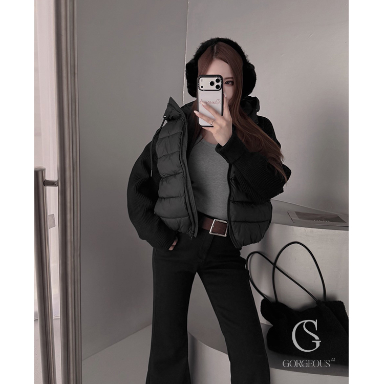 G7881 「空氣泡芙′雲絲綿羊絨外套」