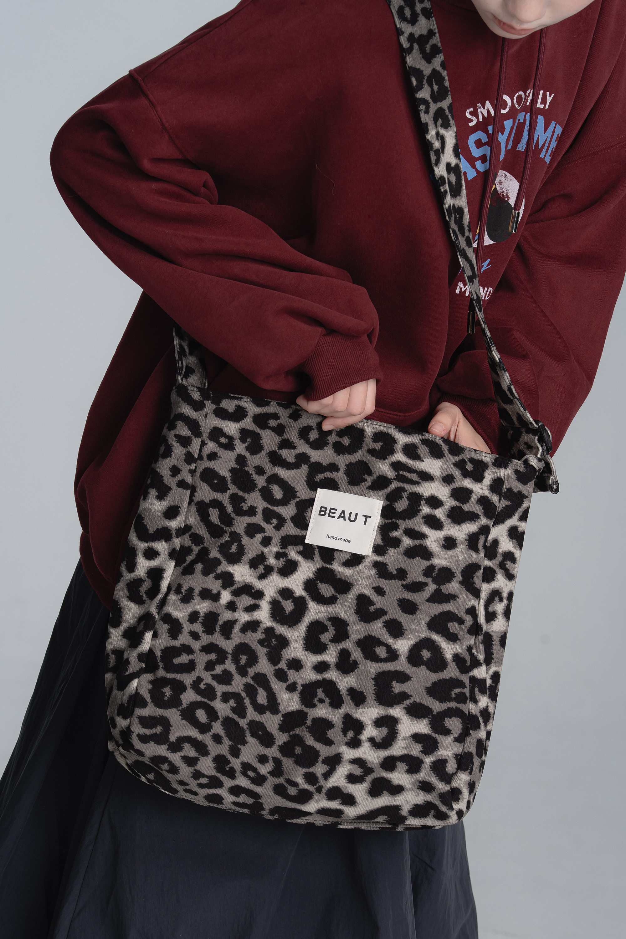 日常花格紋側背包 3色