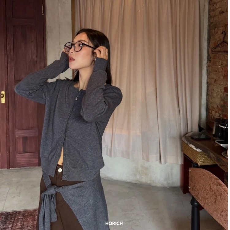 𝐍𝐨𝐯.𝟐𝟓 / 4225 - 超親膚披肩針織小外套(5色) - 灰色