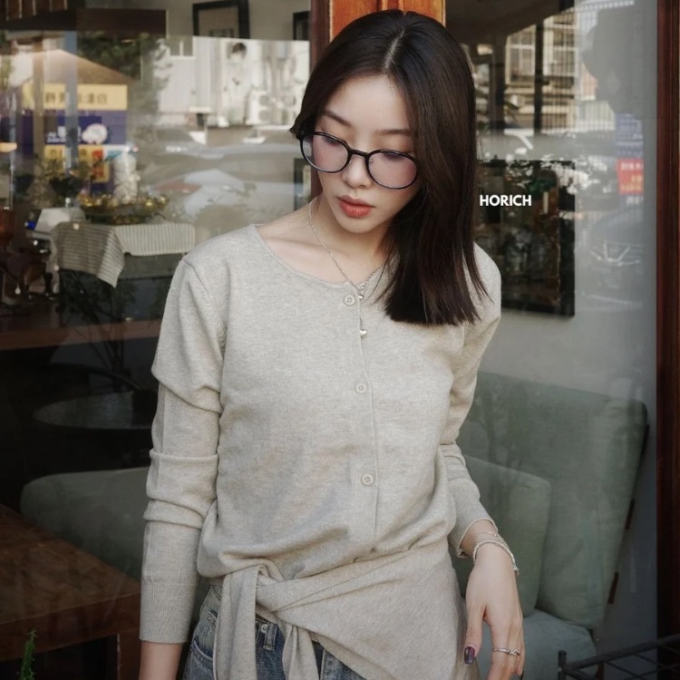 𝐍𝐨𝐯.𝟐𝟓 / 4225 - 超親膚披肩針織小外套(5色) - 杏色