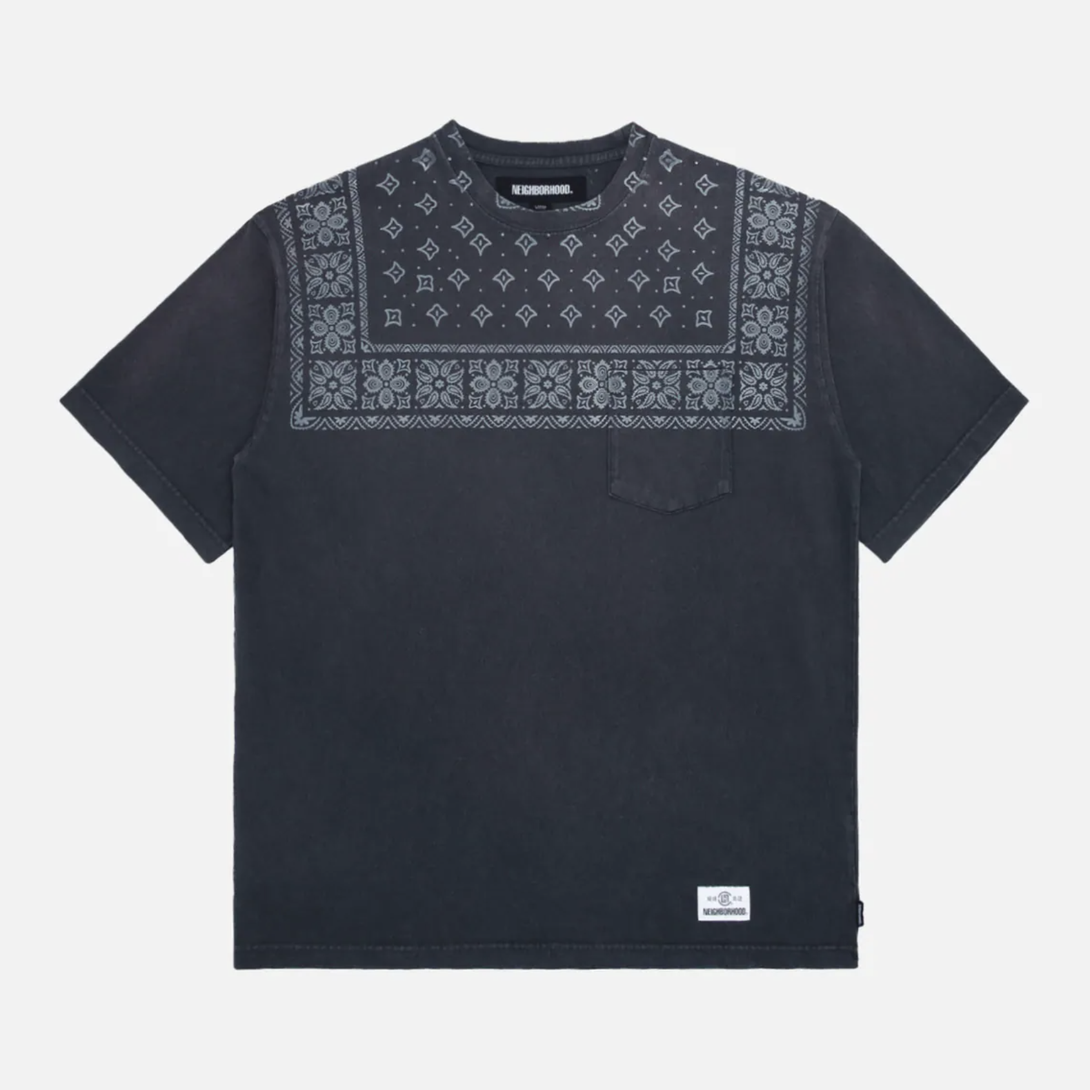 -(B4c03)-CLOT X NEIGHBORHOOD CREWNECK TEE 聯名款 變形蟲 短Ｔ 黑色-252OK20N-CSM02S