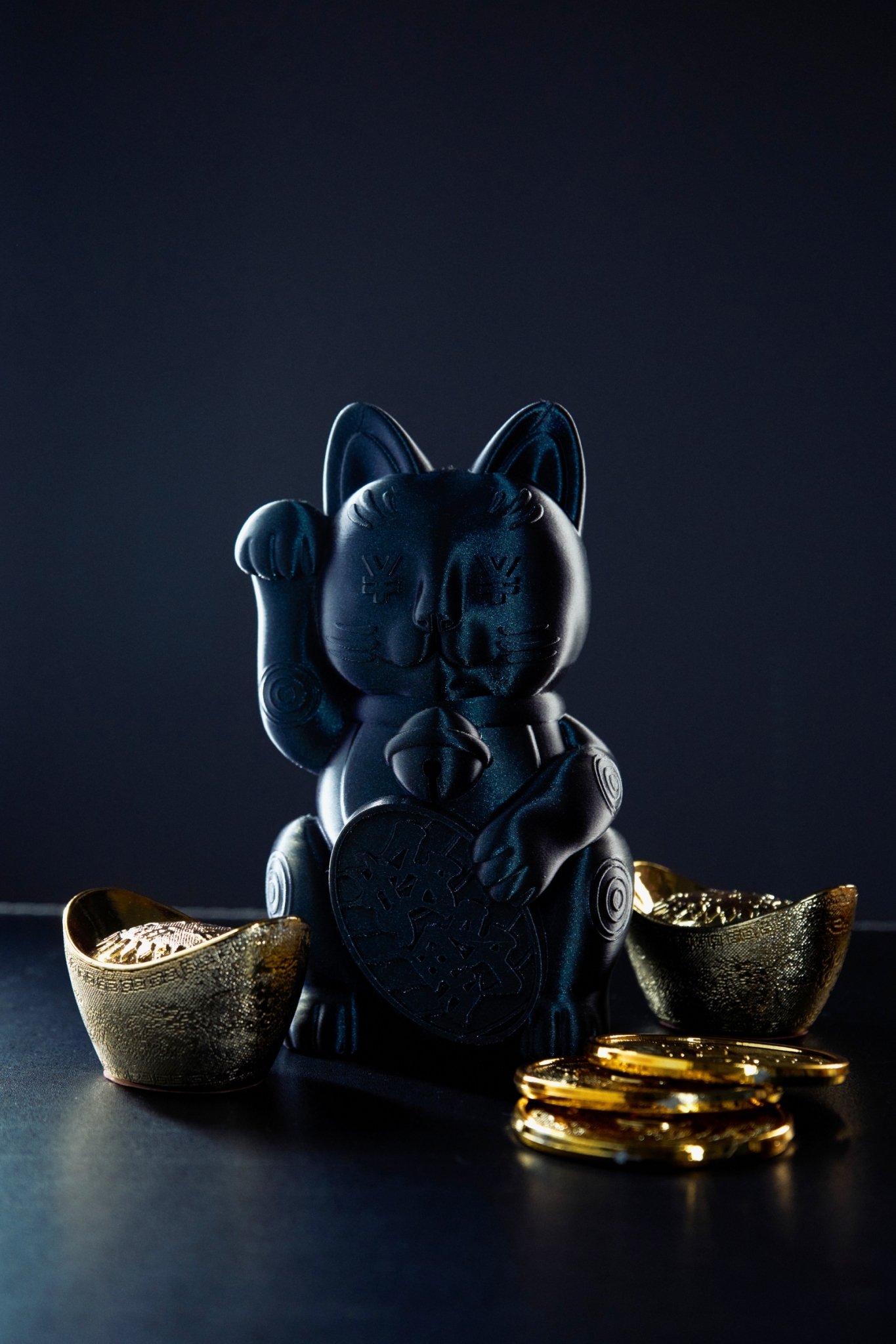 XCTRL 3D打印好野貓公仔-燒焦鈦合金