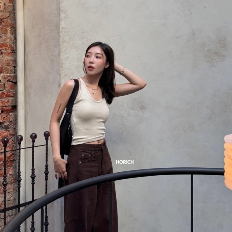 𝐍𝐨𝐯.𝟐𝟓 / 588-1 - 遮副乳工字美背背心(8色)杏色