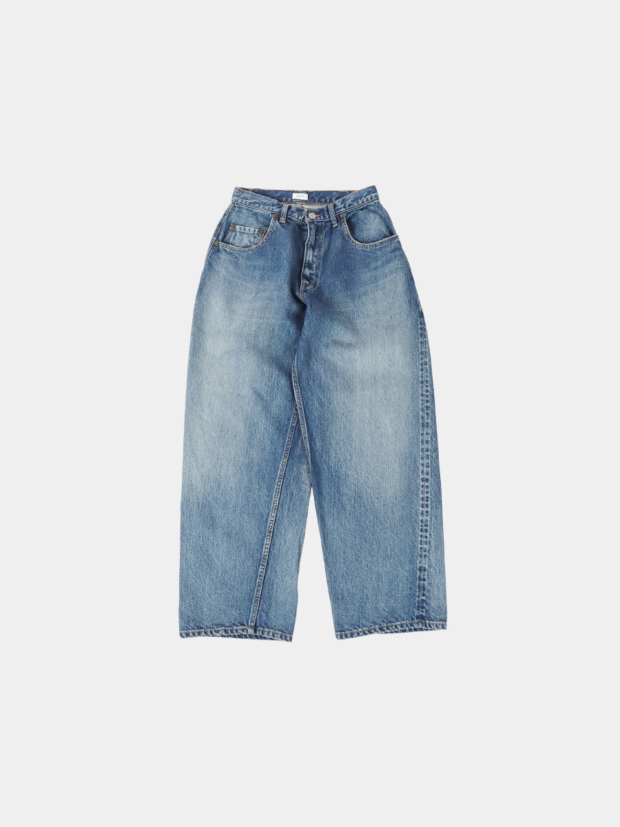 CIOTA New Baggy 5 Pocket Pants Medium Dark Blue Damage