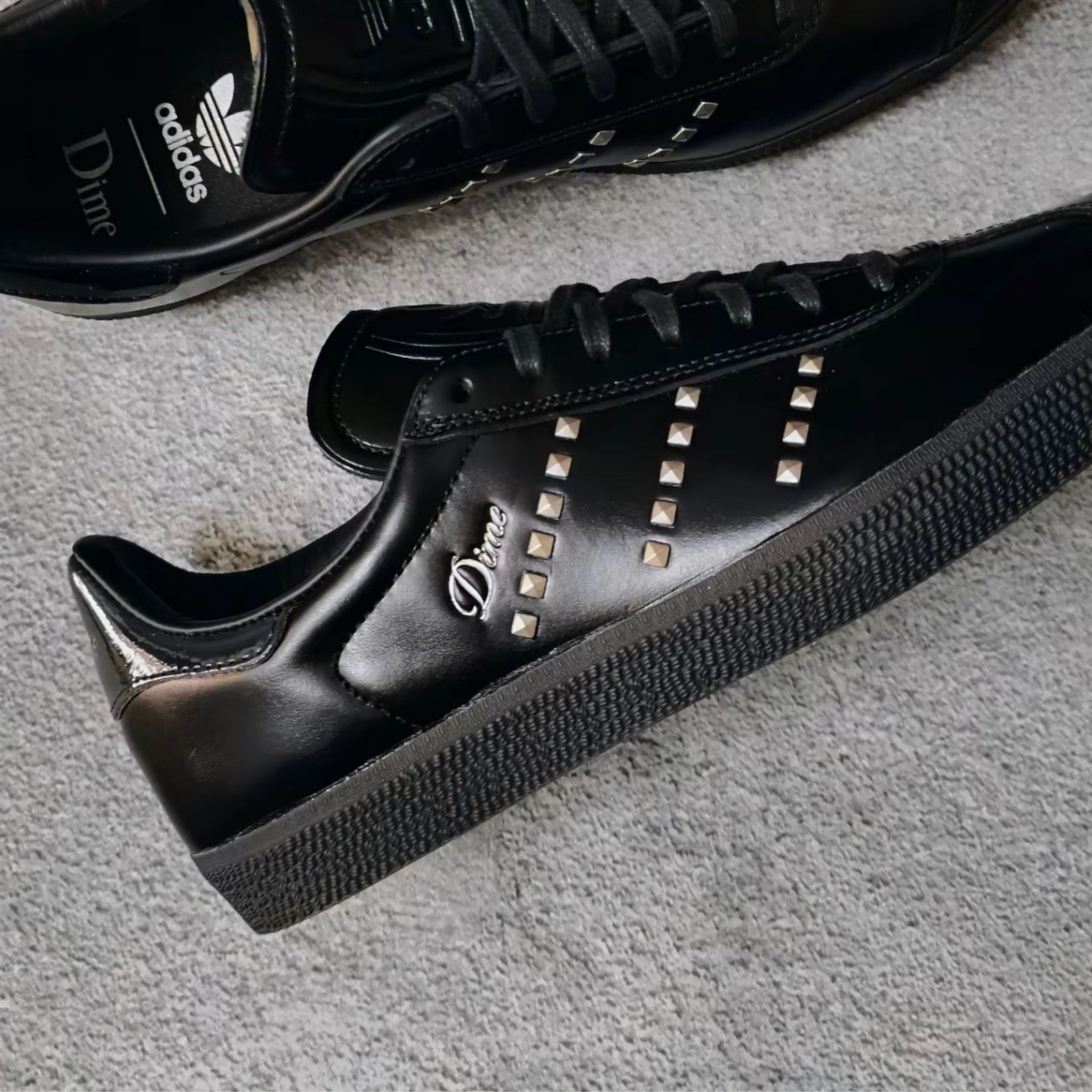 NICEDAY 代購 Dime x Adidas Samba OG ADV 黑 聯名 黑魂 復古 鉚釘 愛迪達 IH2946