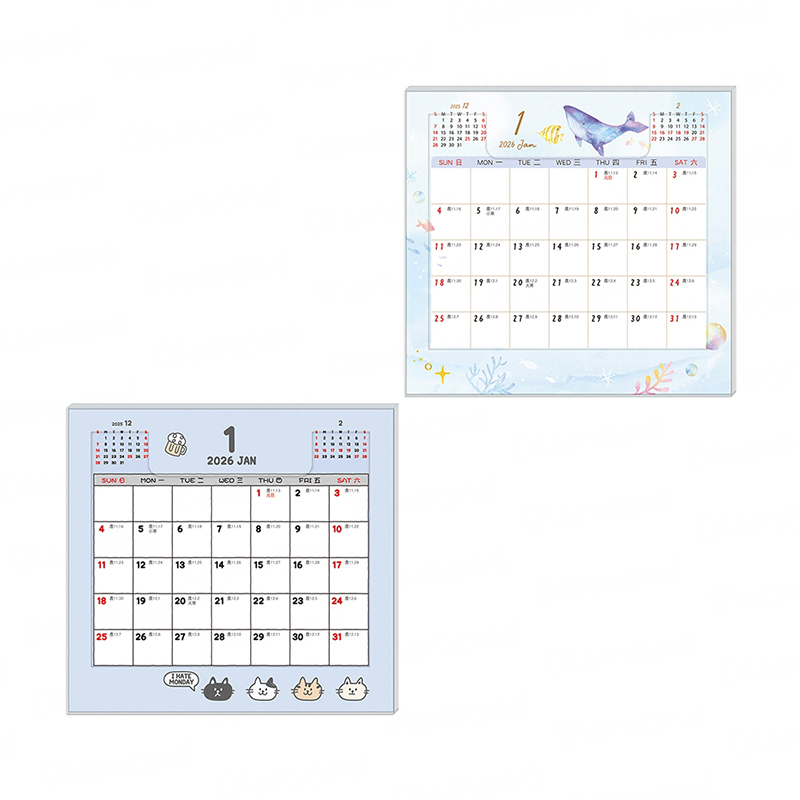 四季紙品 2026年超值40K PET桌曆【NL2611】