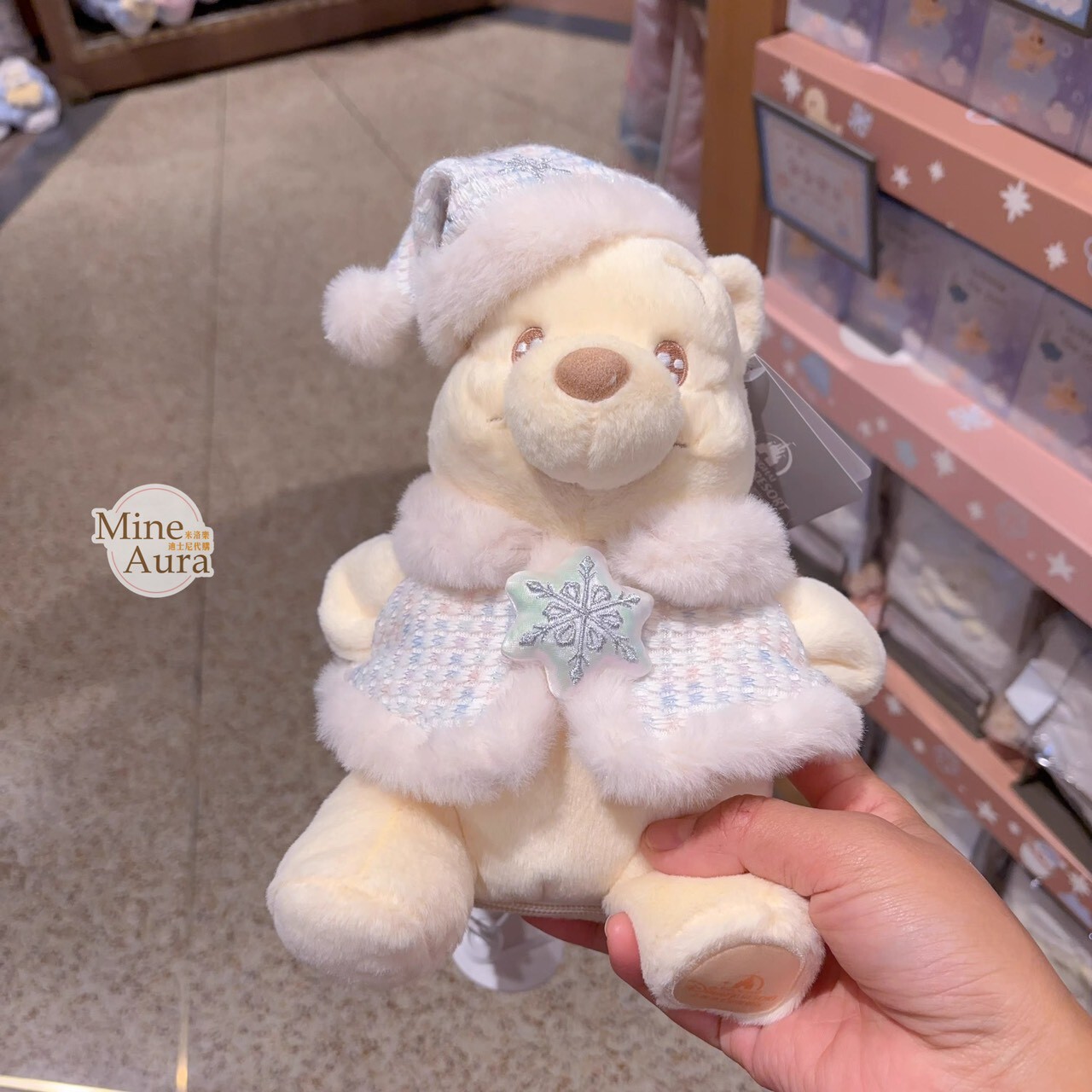 2025 小熊維尼和朋友們 居家系列 小熊維尼 Winnie the Pooh 絨毛造型 筆袋 收納袋 -上海迪士尼樂園