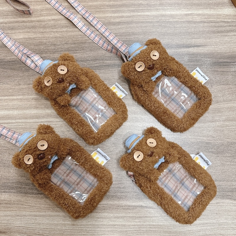 《11288》小小兵提姆熊毛絨票卡夾