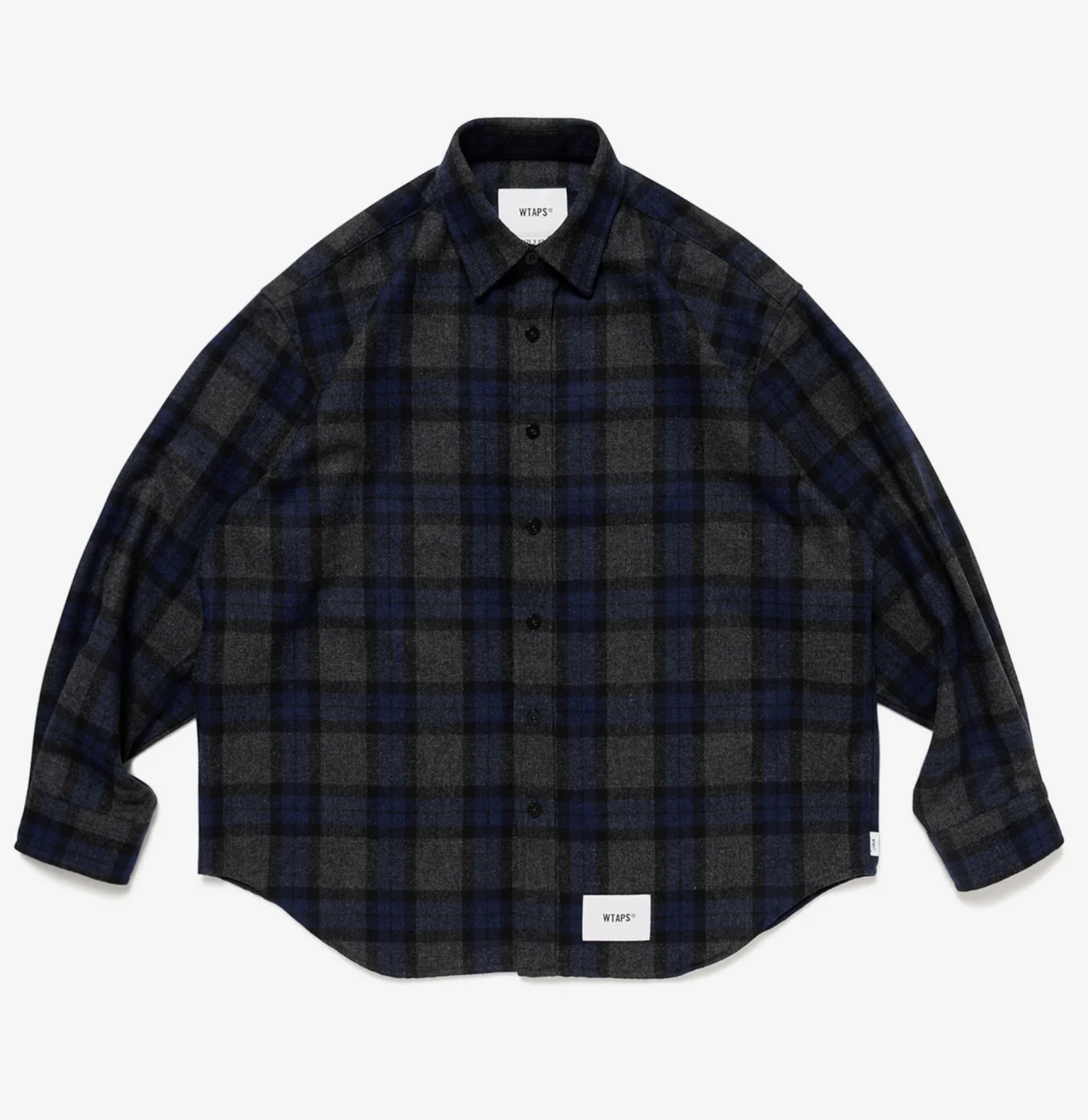 [Instock] WTAPS FW25 TXT 01 / LS / WOPL. TWEED. TEXTILE. OF | NAVY