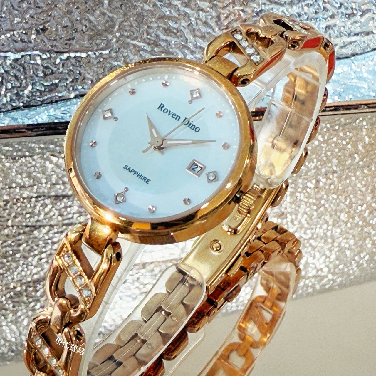【Roven Dino羅梵迪諾】秋楓晶鑽女士腕錶RD6103RG-W 28mm 現代鐘錶