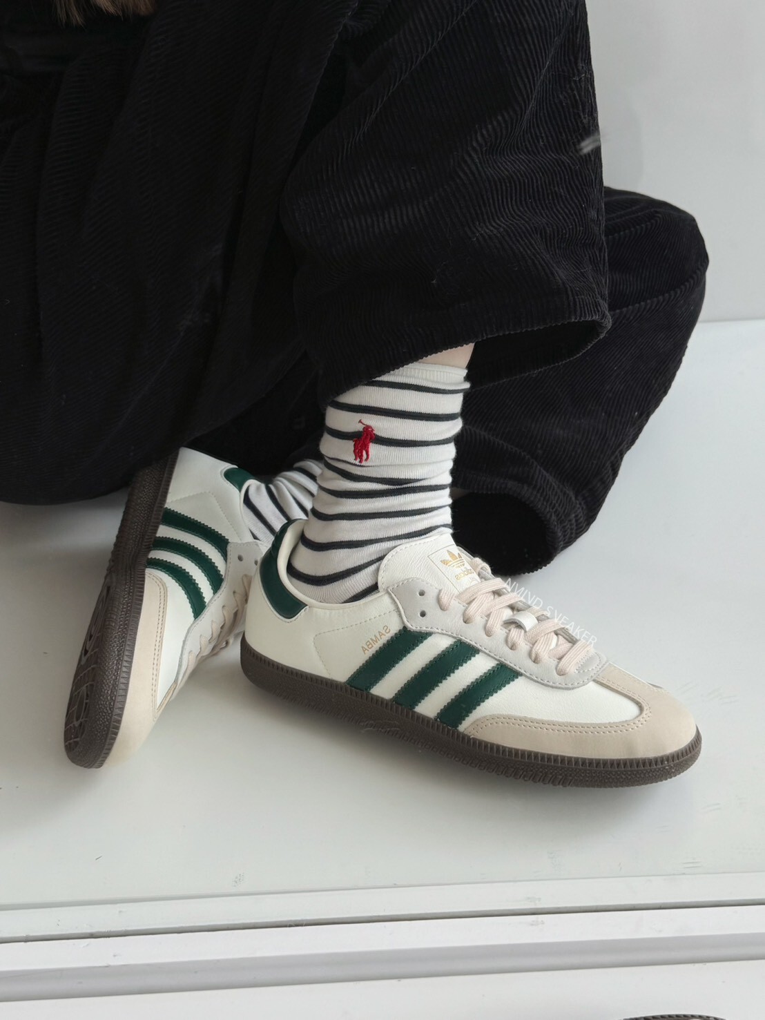 <出清最終彈🔥> 零碼-24cm-Adidas samba OG 燕麥奶綠🍵