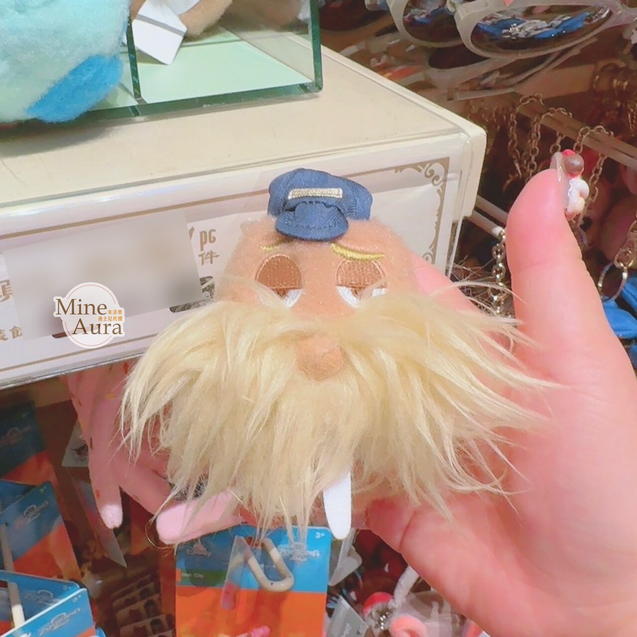 魯斯 Russ 海象 大頭絨毛 迷你公仔 娃娃 (搭配個人客製髮圈用) 動物方城市 Zootopia -香港迪士尼樂園