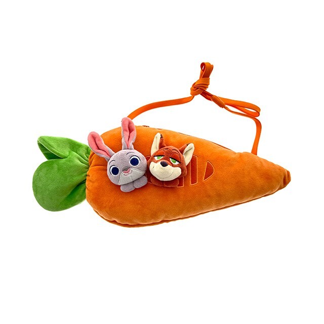 哈茱蒂 Judy 兔 絨毛 胡蘿蔔造型 絨毛 斜背 小包 動物方城市 Zootopia -香港迪士尼樂園